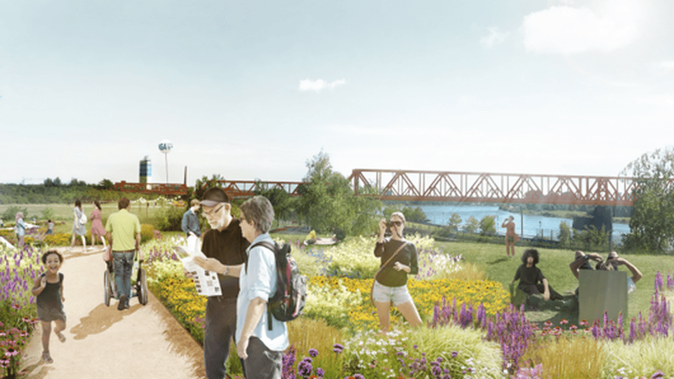 RheinPark_IGA 2027 Visualisierung des RheinParks während der IGA 2027