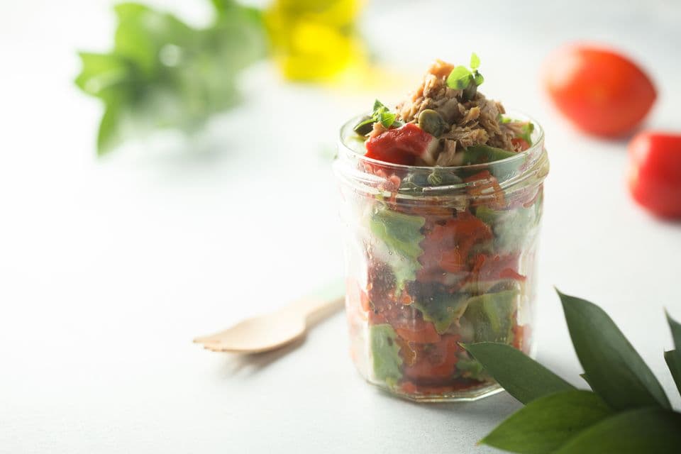 Salat im Glas Salat im Glas
